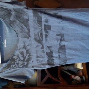 Aeropostale blue frayed tee sz SP